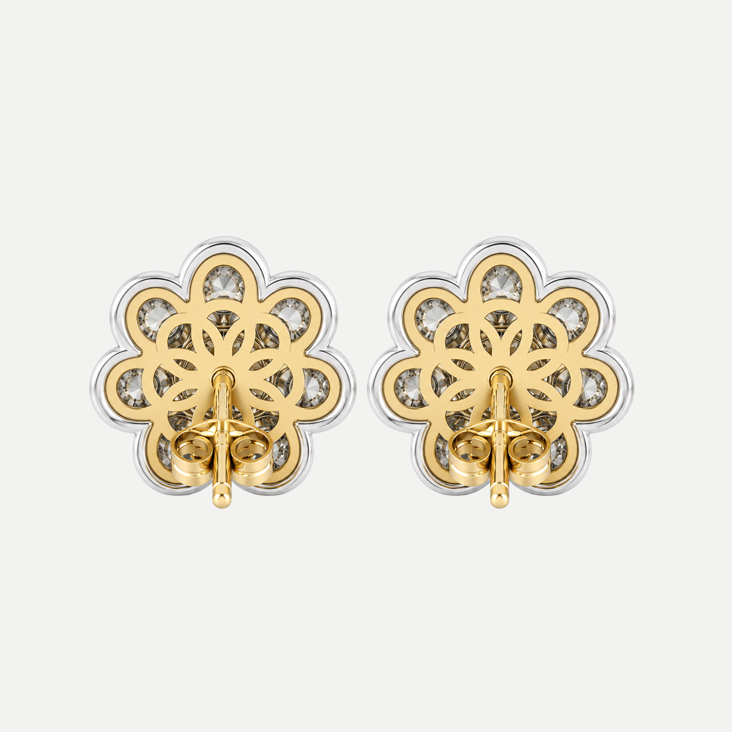 Diamond Daisy Earrings