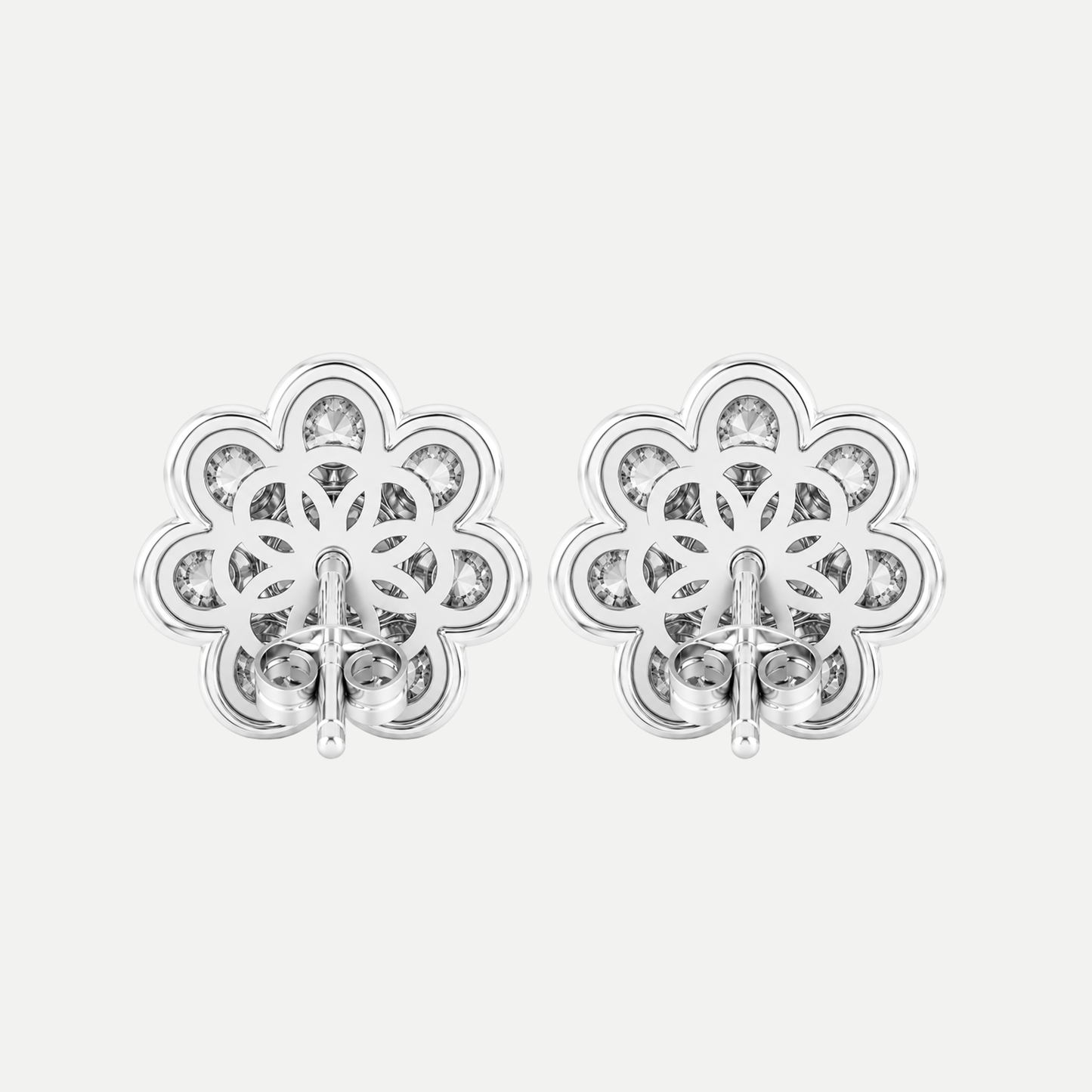 Diamond Daisy Earrings