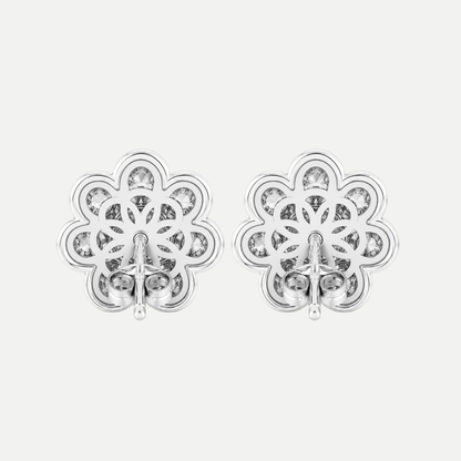 Diamond Daisy Earrings