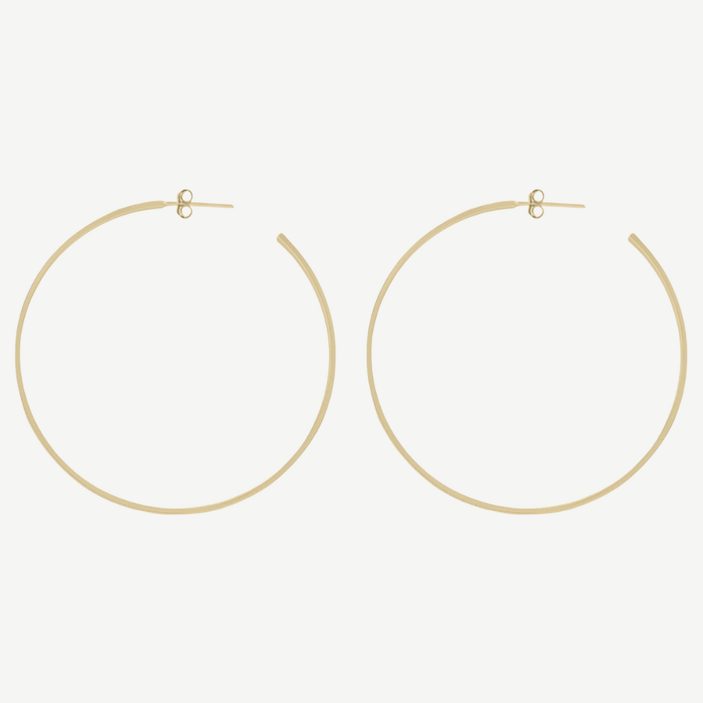 Large Flat Hoops