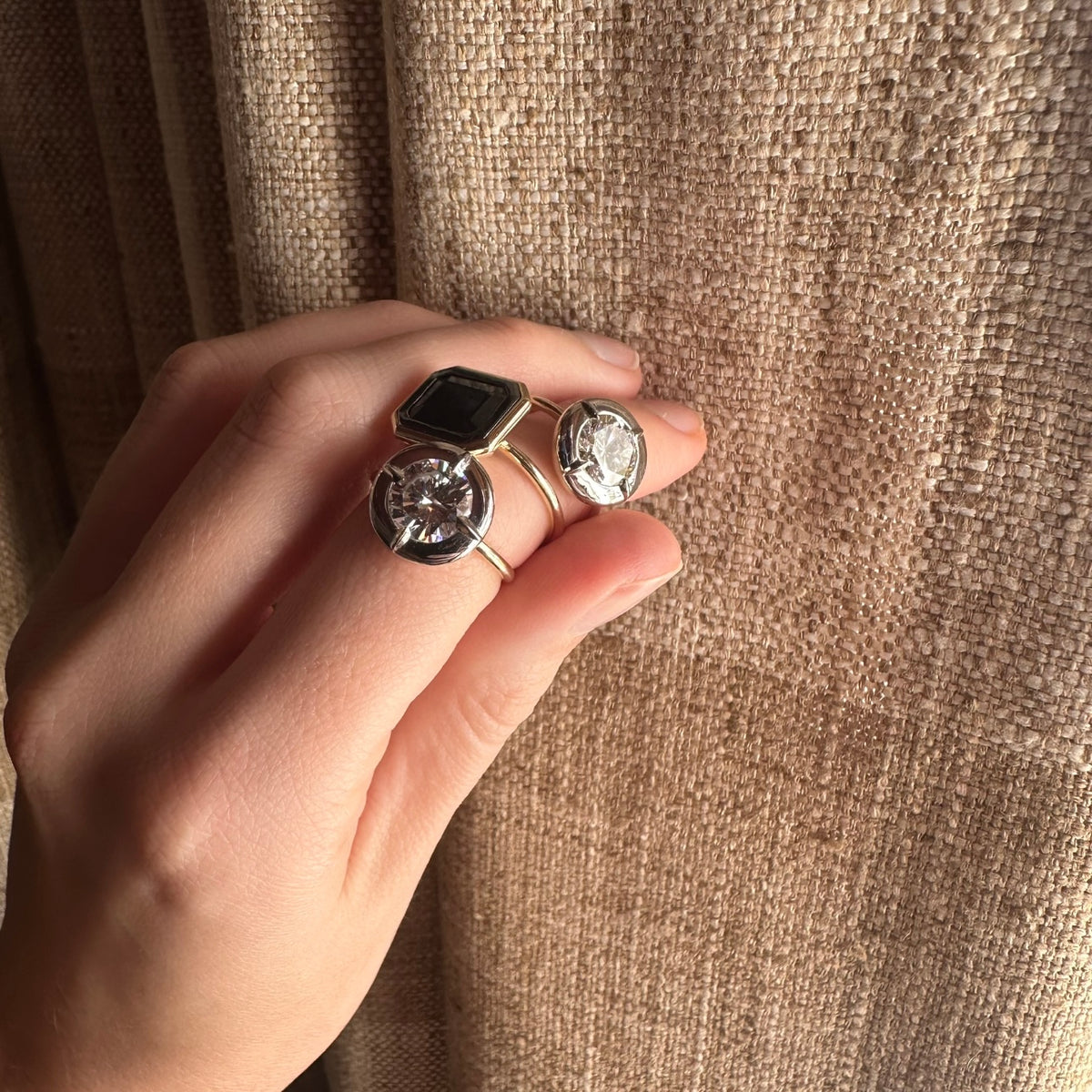 2ct Round Diamond Bullseye Ring