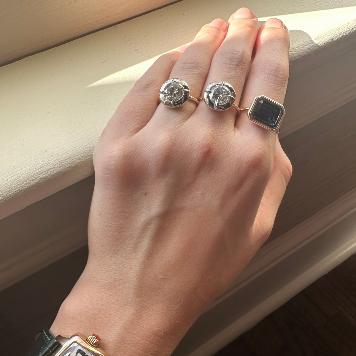 2ct Round Diamond Bullseye Ring