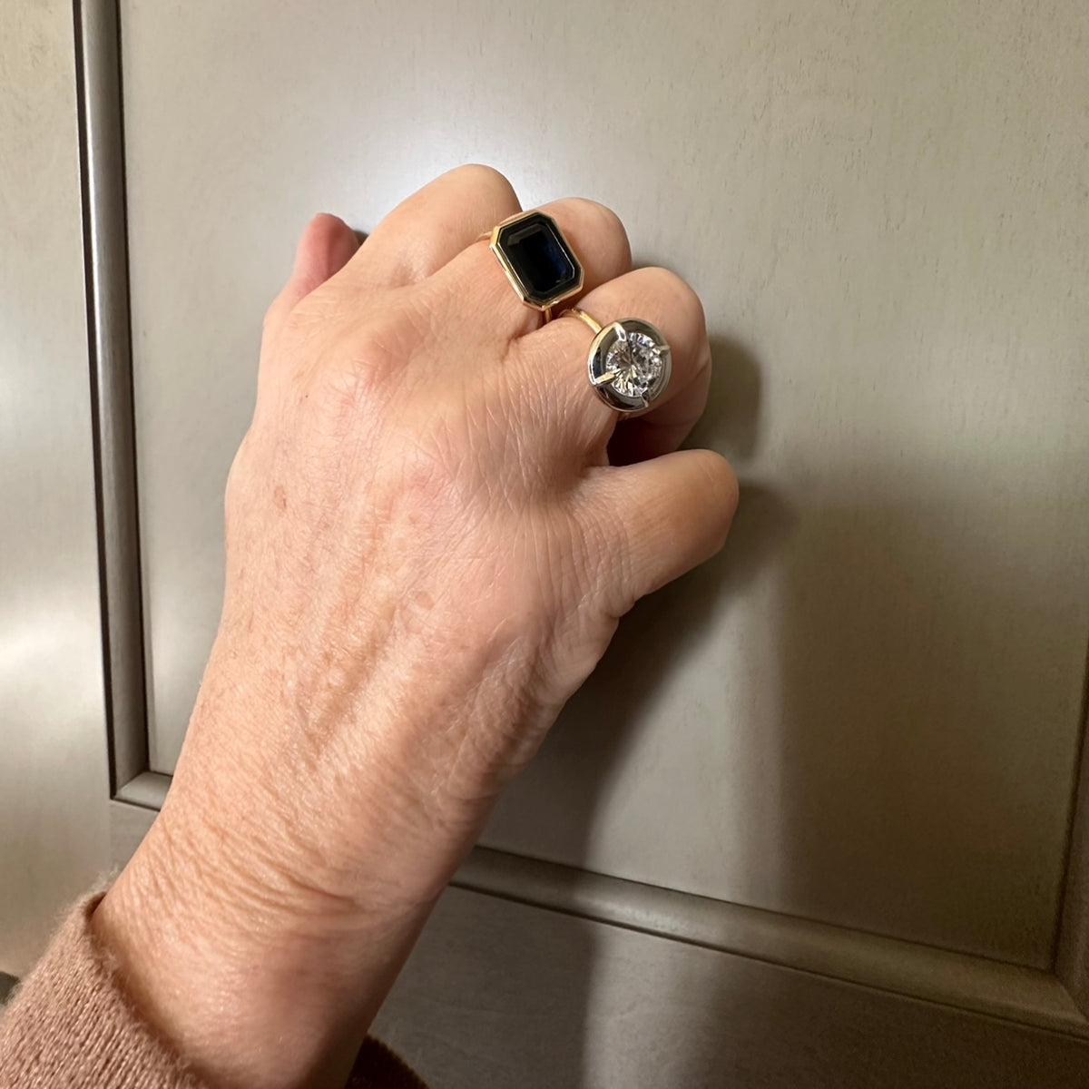 2ct Round Diamond Bullseye Ring