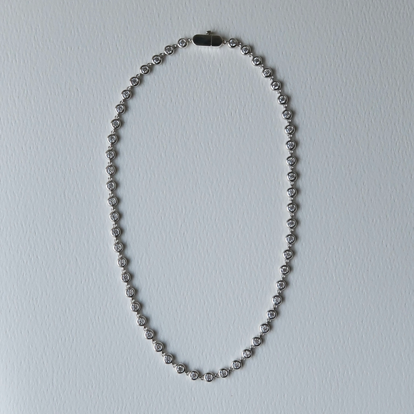 Gemma Bezel Tennis Necklace