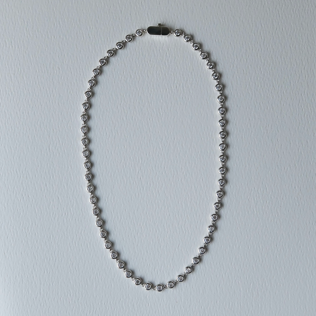 Gemma Bezel Tennis Necklace