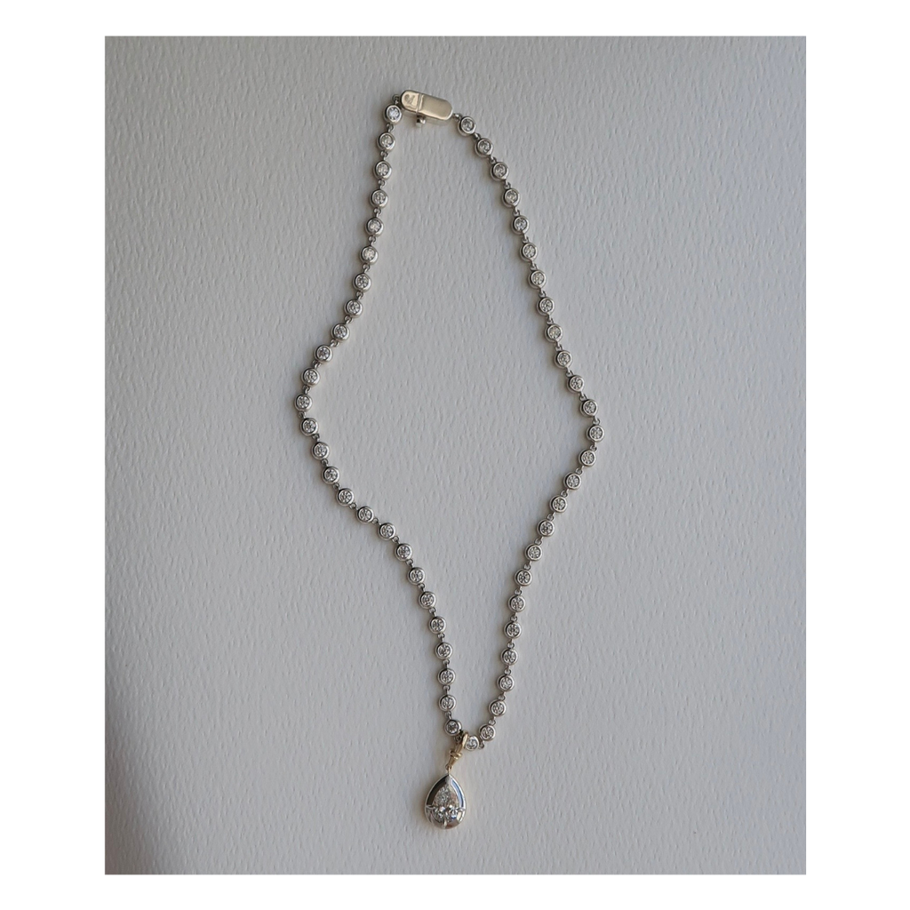 Gemma Bezel Tennis Necklace