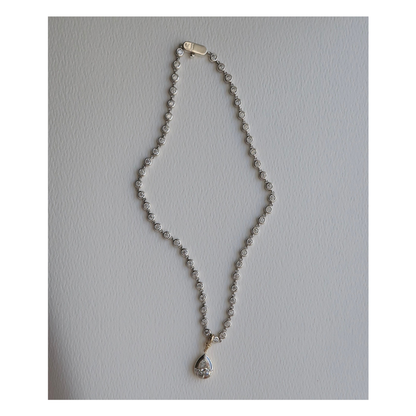 Gemma Bezel Tennis Necklace