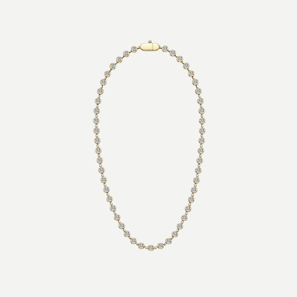 Gemma Bezel Tennis Necklace