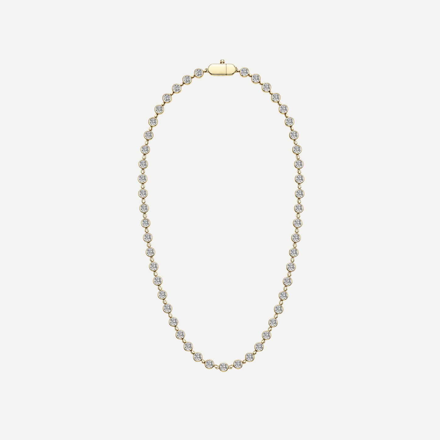 Gemma Bezel Tennis Necklace