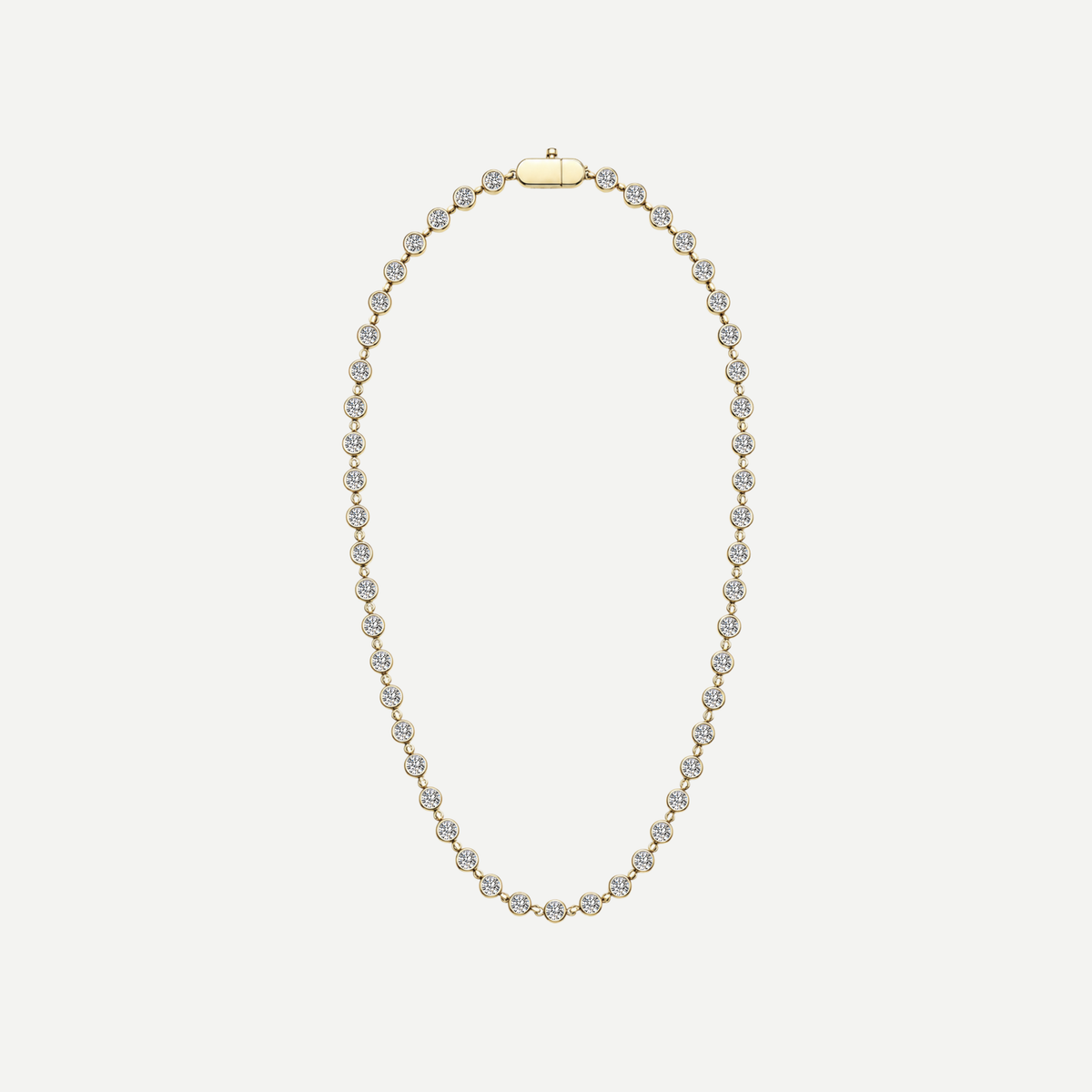 Gemma Bezel Tennis Necklace