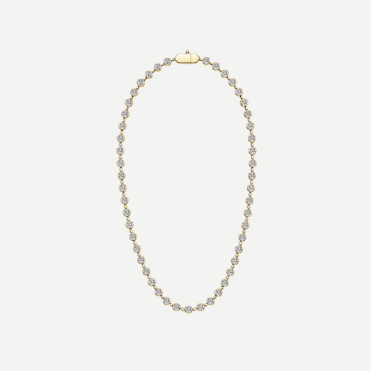 Gemma Bezel Tennis Necklace