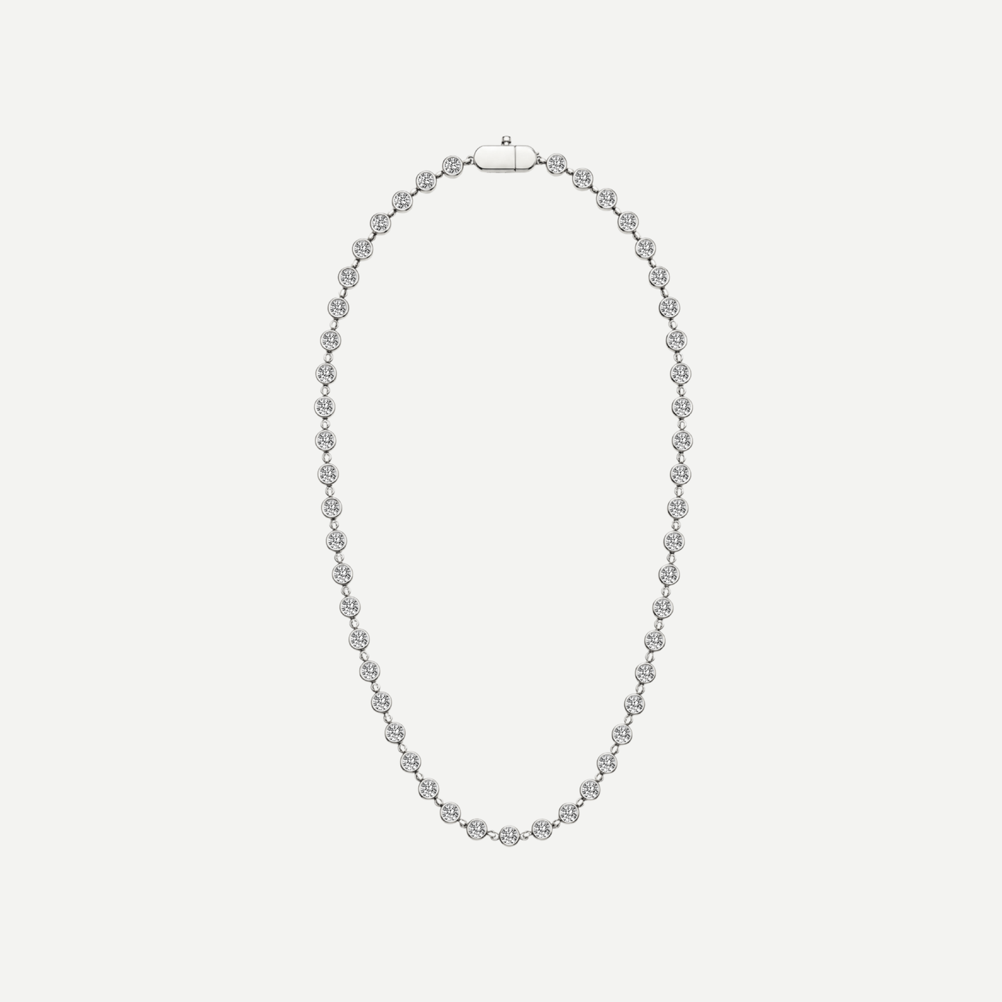 Gemma Bezel Tennis Necklace