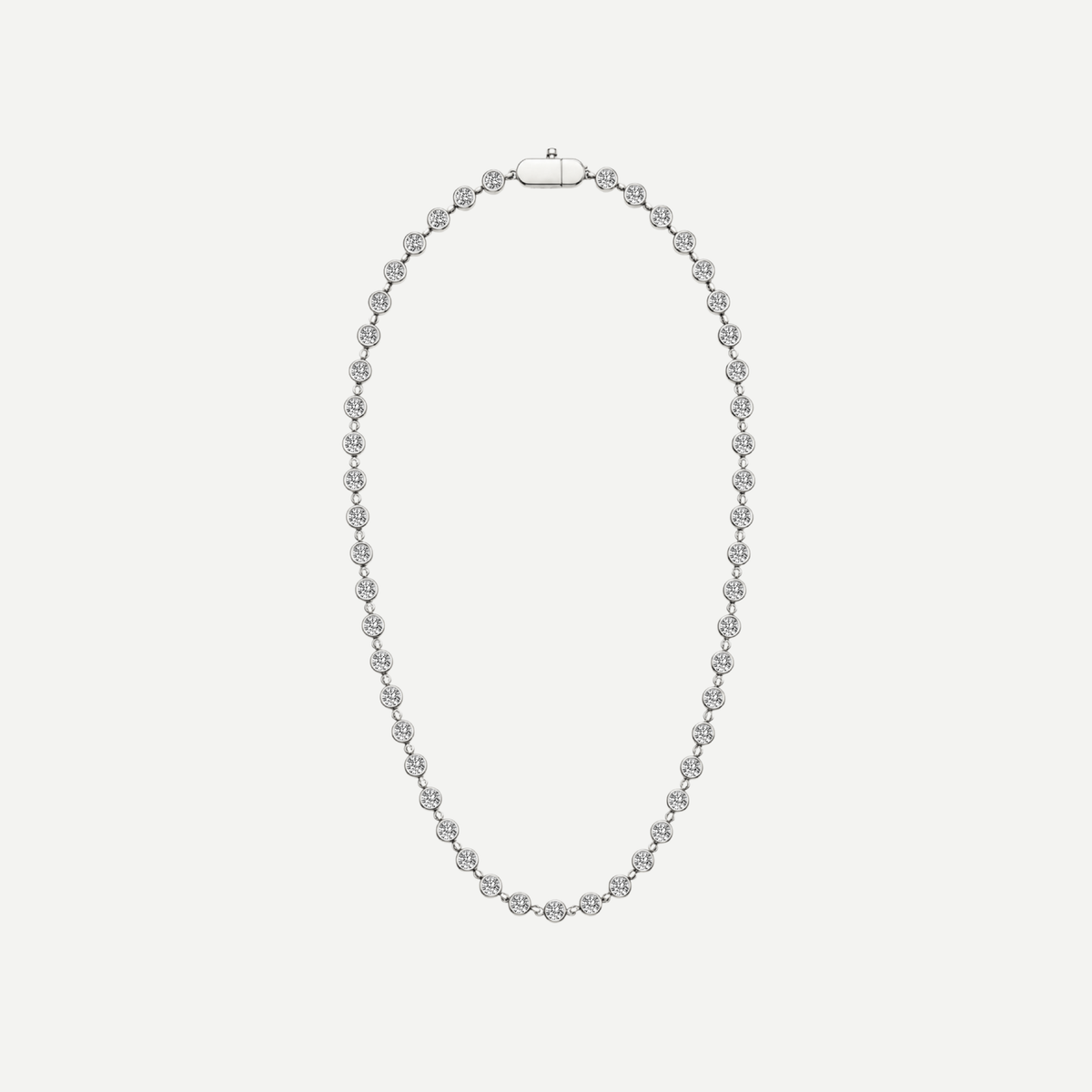Gemma Bezel Tennis Necklace