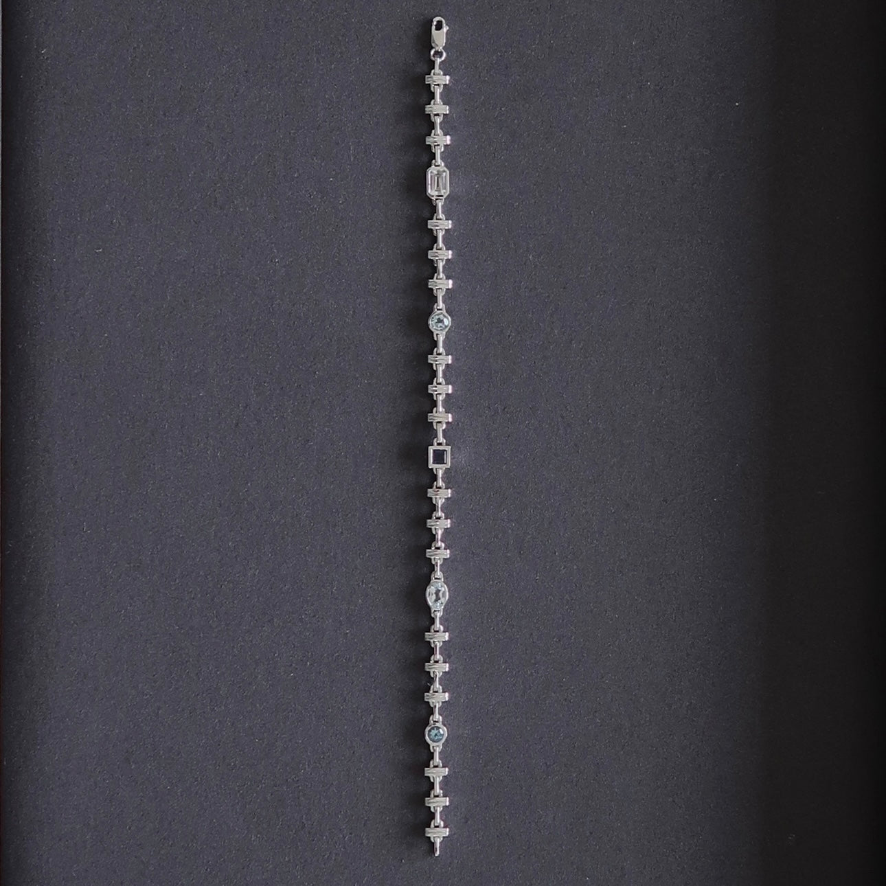 14k Sea Bezel Link Bracelet