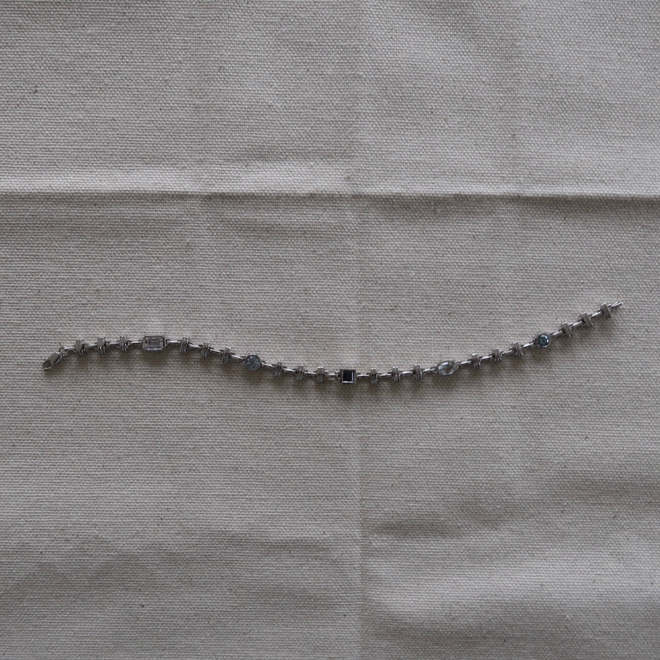 14k Sea Bezel Link Bracelet