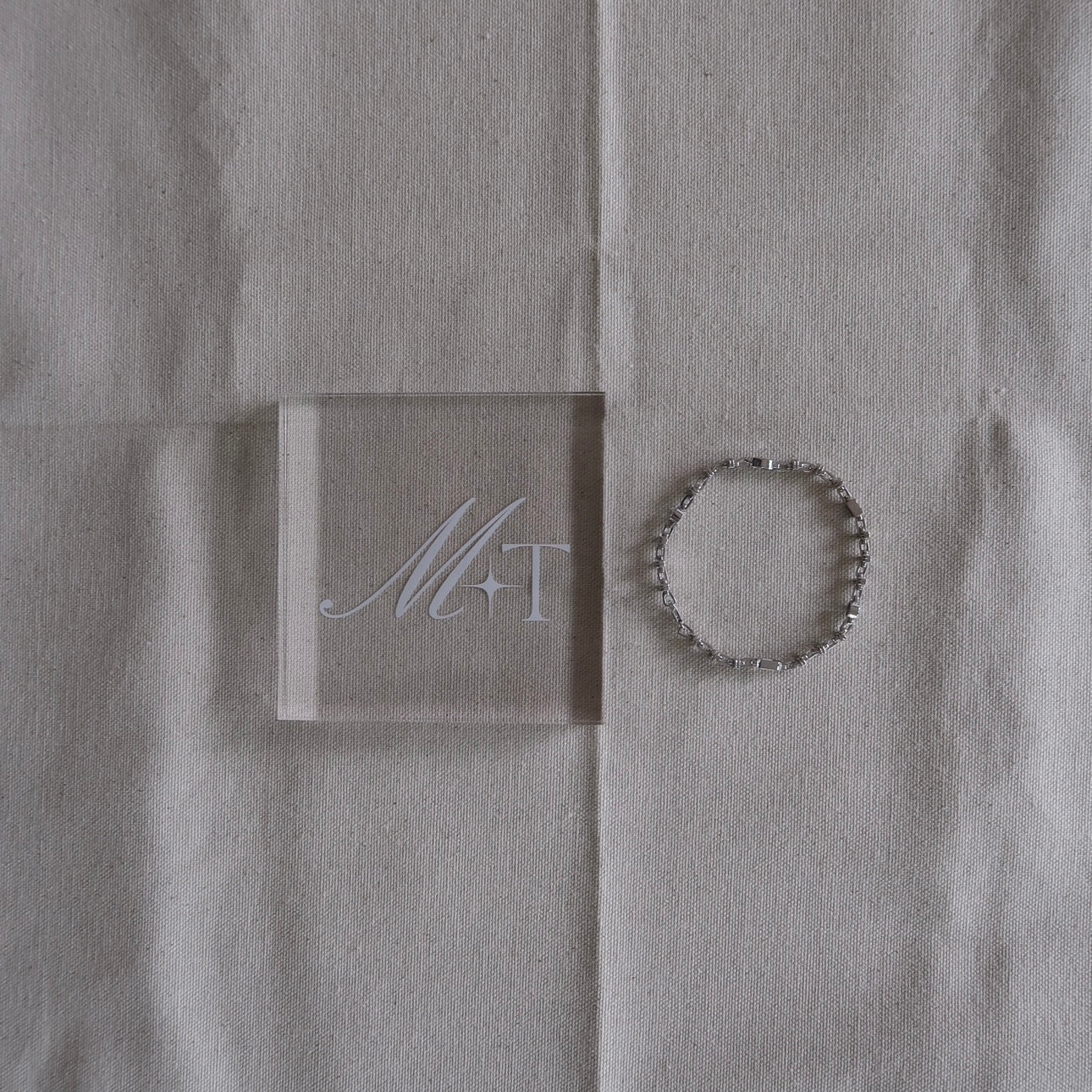 14k Sea Bezel Link Bracelet
