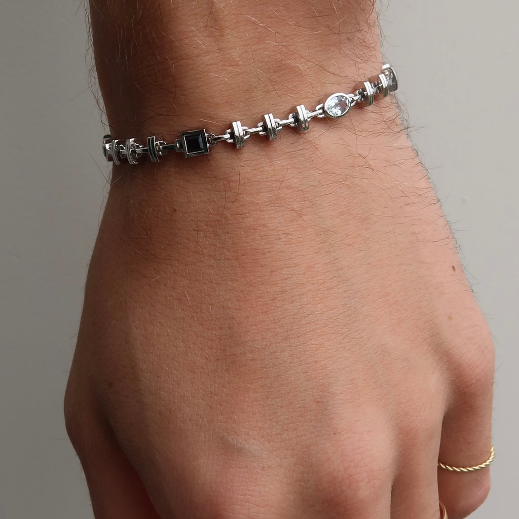 Sea Bezel Link Bracelet