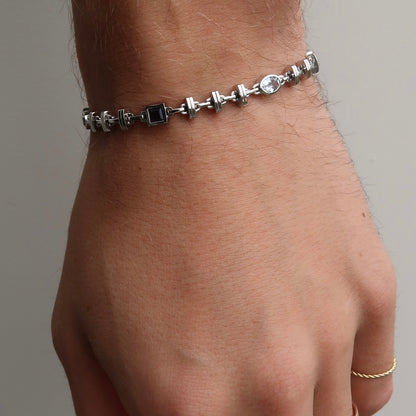 14k Sea Bezel Link Bracelet