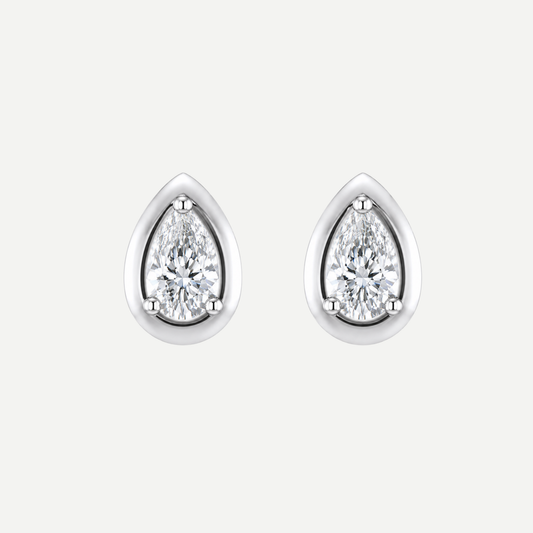 Jan Pear 0.50ct Diamond Earrings