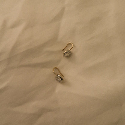 Jan 0.50ct Diamond Saucer Drop Earrings