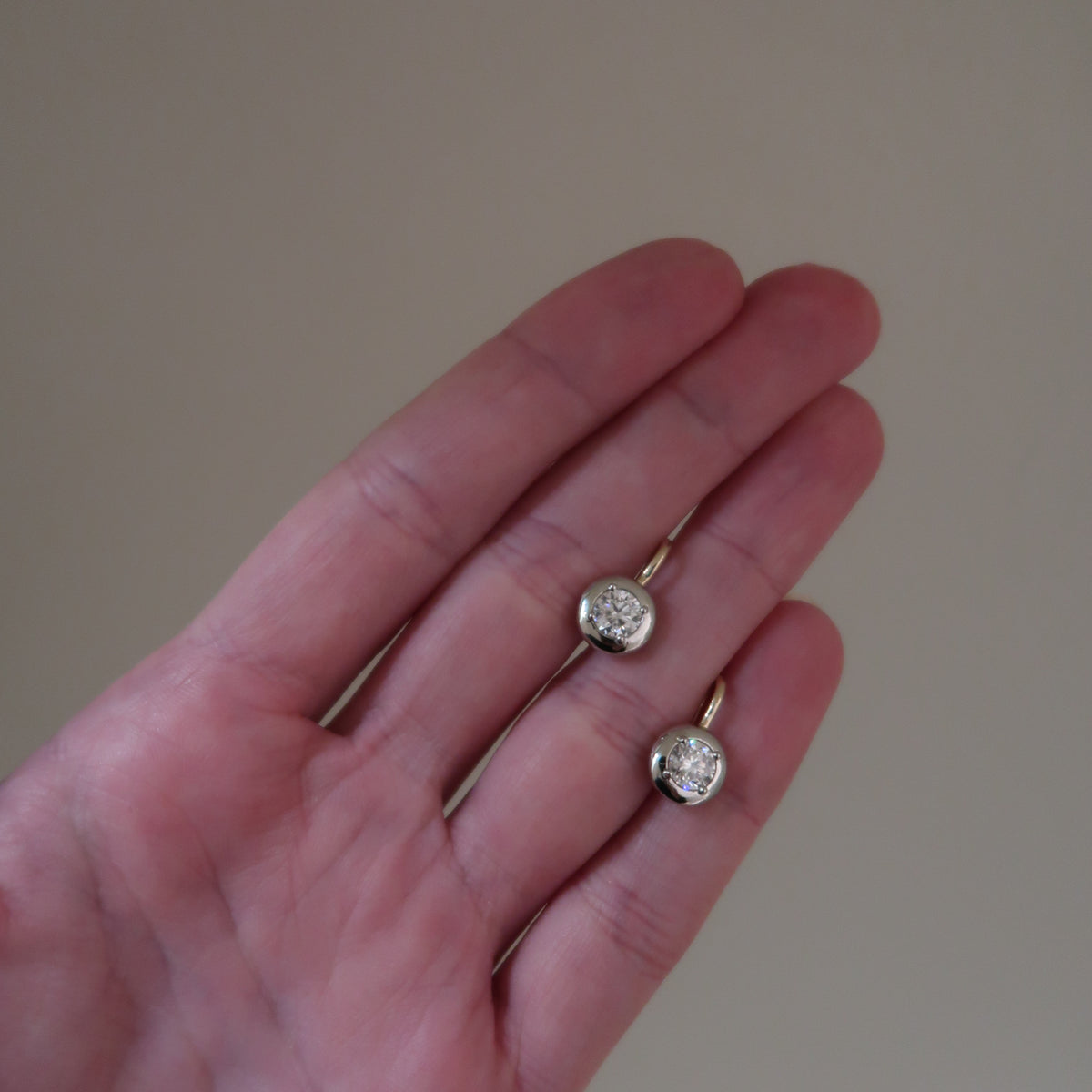 Jan Round 0.50ct Diamond Drop Earrings
