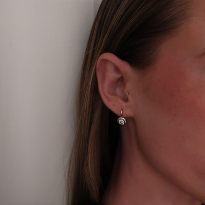 Jan 0.50ct Diamond Saucer Drop Earrings