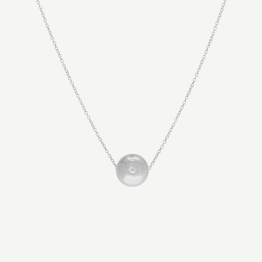 Silver Sphere Necklace