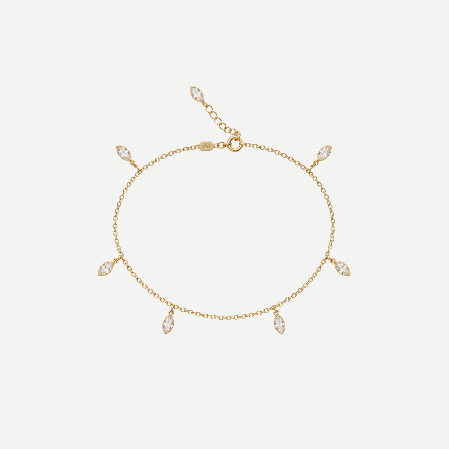 Marquise Shaker Anklet