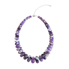 Load image into Gallery viewer, GRADUATED OVERSIZED AMETHYST GEMSTONE NECKLACE
