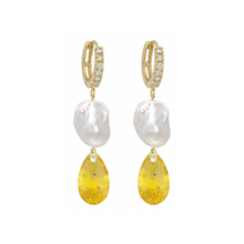 Load image into Gallery viewer, BELLE PEARL DROP EARRINGS
