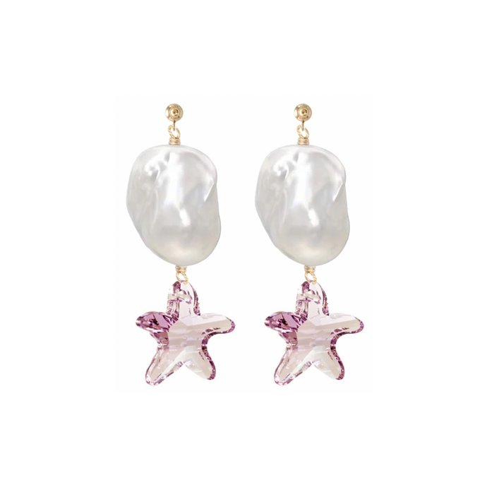 ARIEL MERMAID PEARL EARRINGS