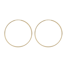 Load image into Gallery viewer, OVERSIZED GOLD ENDLESS HOOPS

