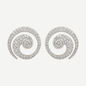 Pavé Swirl Jan Round 0.25ct Diamond Earrings