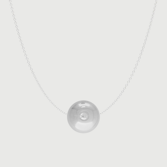 SILVER SPHERE NECKLACE