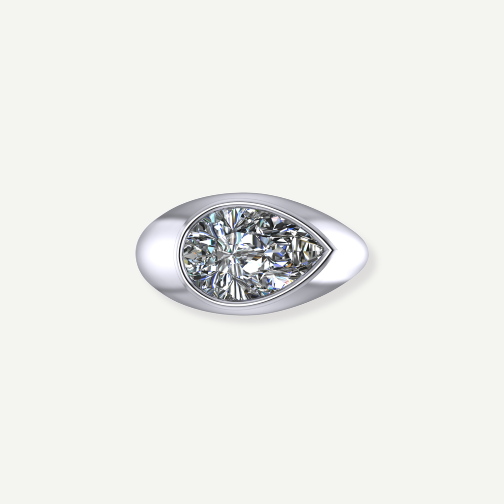Strummer Pear Diamond Ear Cuff
