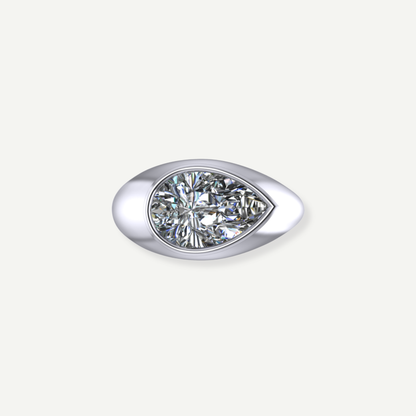 Strummer Pear Diamond Ear Cuff