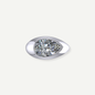 Strummer Pear Diamond Ear Cuff