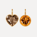Mélange Smoky Quartz and Citrine Earrings