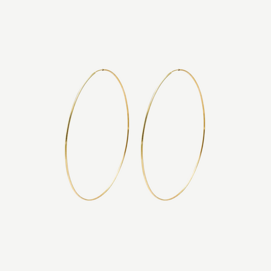 14k Barely There Hoops