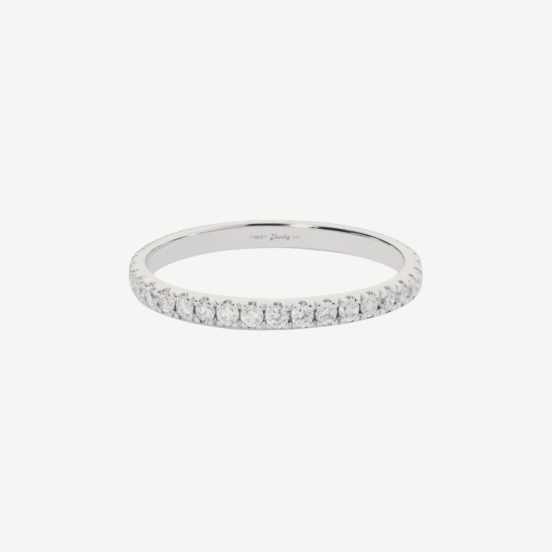 14k Pavé Diamond Band