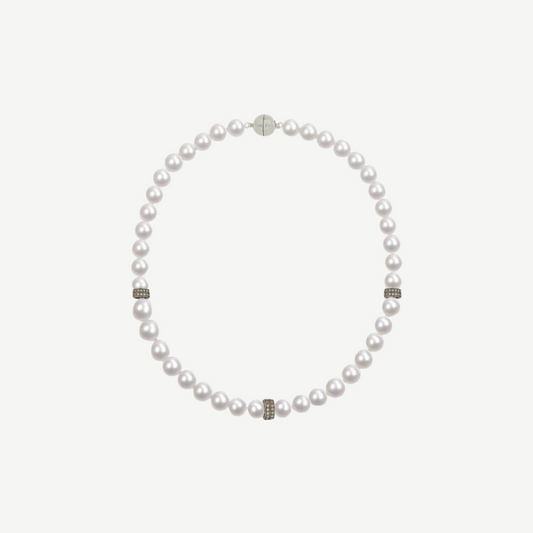 Maran Pearl and Diamond Necklace