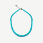 Graduated Turquoise And Diamond Heishi Gemstone Necklace