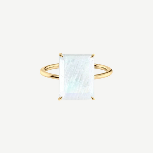 14k Rainbow Moonstone Cocktail Ring