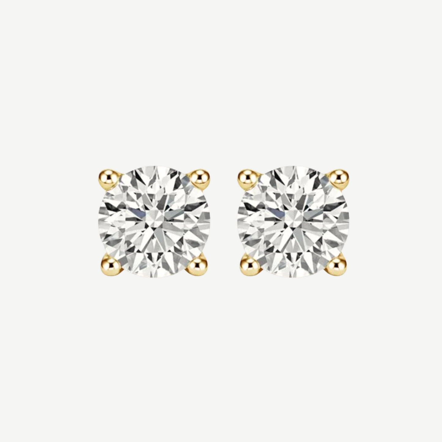 2ct Round Diamond Earrings