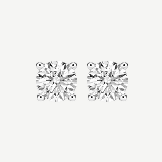 2ct Round Diamond Earrings