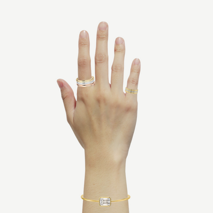 14k Bubble Band 3-Ring Set