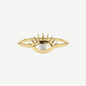 14k Aria Diamond Evil Eye Ring