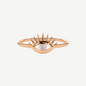 14k Aria Diamond Evil Eye Ring