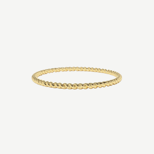 14k Twisted Rope Band