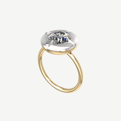 2ct Diamond Bullseye Ring